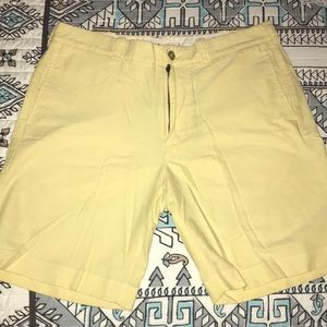 Yellow JCrew men’s shorts size 34